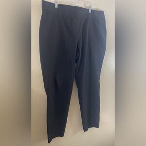 Weatherproof Vintage Black Slim Pants XXL Stretch Waist Pockets Nwot